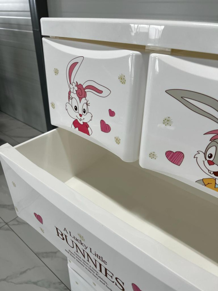 Комод пластиковый Зайки Банни