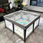 Манеж игровой складной Бежевый 127*127 см