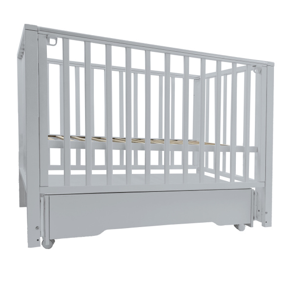 Кровать Marisol маятник, ящик, серая