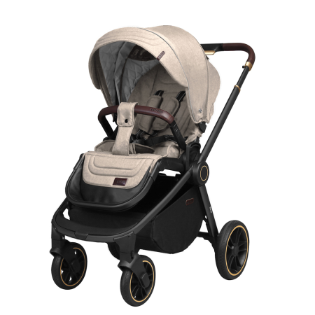 Коляска 2в1 Carrello Epica Черная рама Almond Beige