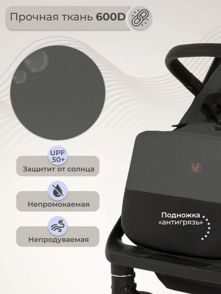 Прогулочная коляска Sweet Baby Aura Plus Dark Grey