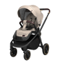 Коляска 2в1 Carrello Epica Черная рама Almond Beige
