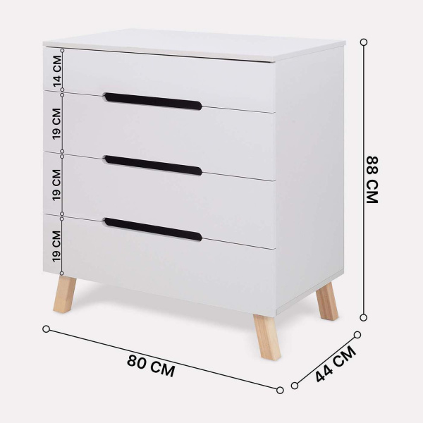 Комод Rant Indy Pro с органайзером Crystal Beige