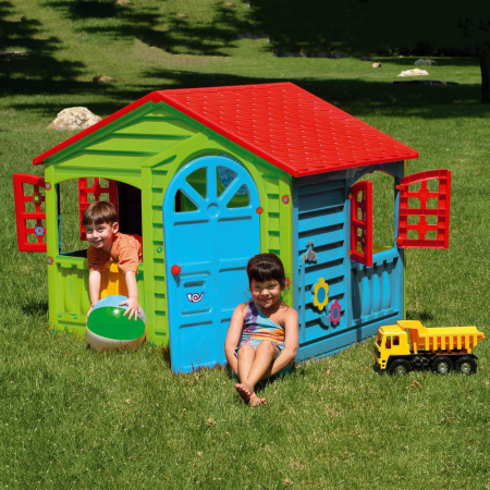 Игровой домик Palplay Красный/Голубой/Зеленый/Maayan,140*111*115h