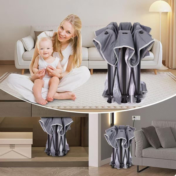 Манеж игровой складной. Серый