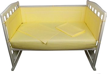 Комплект в кроватку 6пр. BAMBOLA КАРАМЕЛЬКИ желтый 603