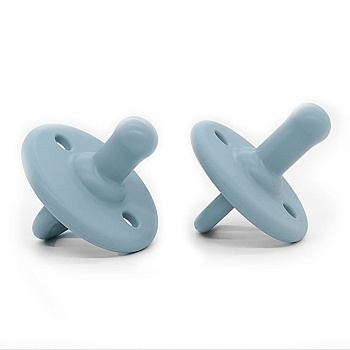 Соска-пустышка силиконовая, голубая