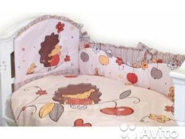 Комплект в кроватку "Ежик топа-топ" 8 предметов