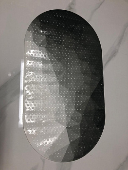 Коврик антискользящий, овал, 70*39 см,