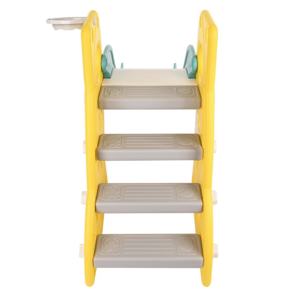 Горка Шаттл с баскет.кольцом Yellow/Желтый,184*44*95h