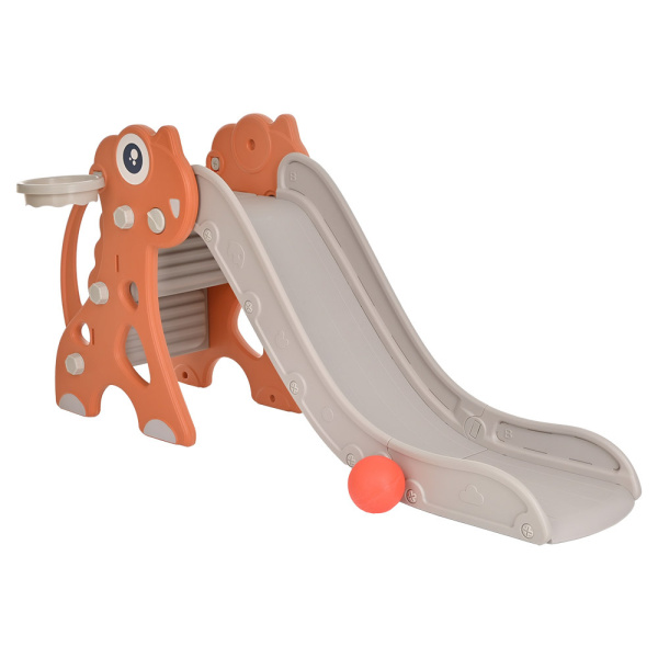 Горка "Плутоша" с баскет.кольцом Red/Красный, 153*72*75 см