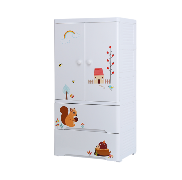 Комод пластиковый Полянка, ящики и полки SG05С35