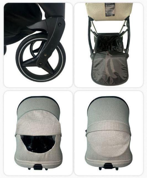 Коляска 2в1 Luxmom F1 Черный