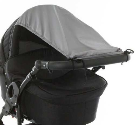Защитный козырёк для коляски, ПВХ, цвет серый   БК-153