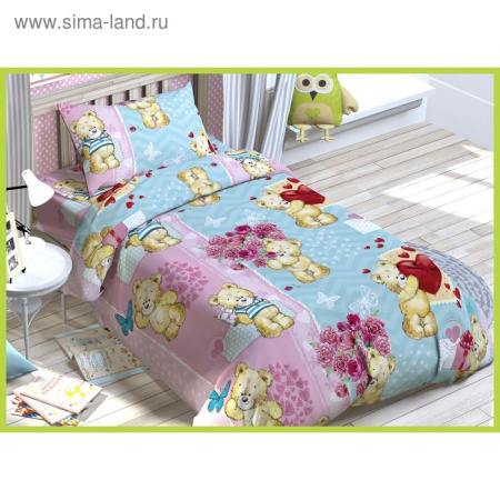 Комплект постельного белья 1,5сп Эстелька Плюшевые мишки