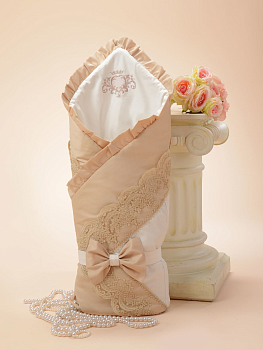 Конверт-Одеяло на выписку ЛЕТО, Неаполь. жемчужный, арт. P-2-110