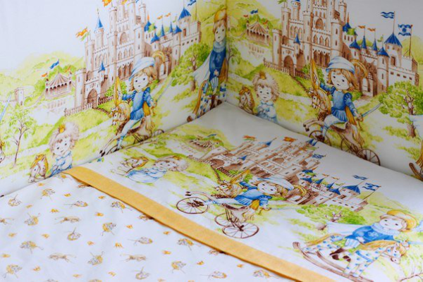 Комплект в кроватку Lapetti Там снятся сказки 6 предметов