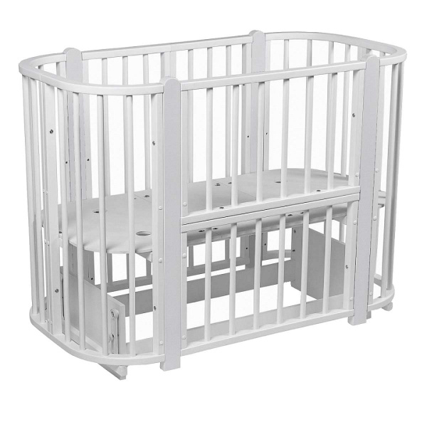 Кровать детская + маятник 5/1 Asti Белый-Белый