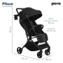 Коляска прогулочная Pituso Pera Black