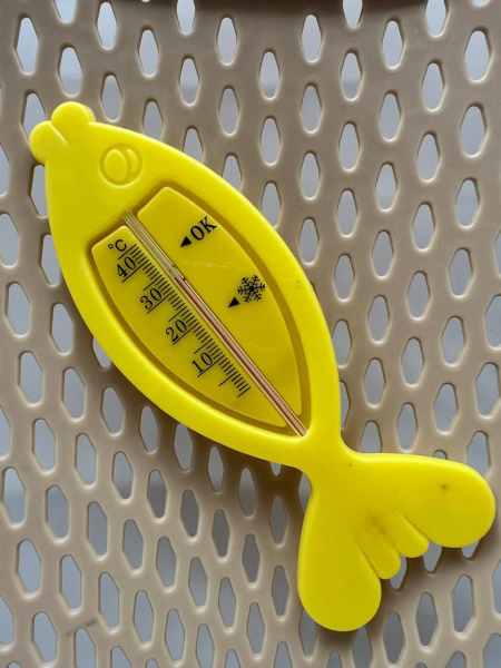 Термометр для воды Рыбка Желтый