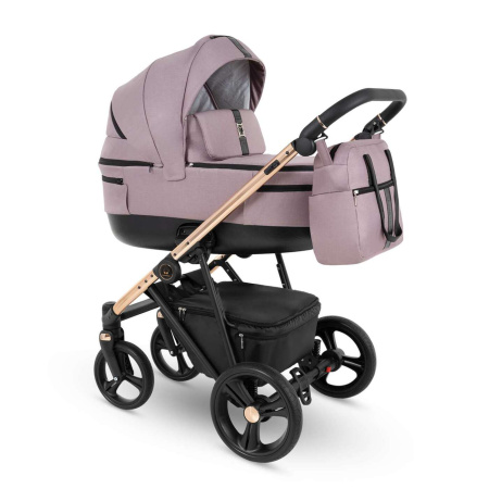 Коляска 3в1 Camarelo Belagio темно-розовый жаккард 09