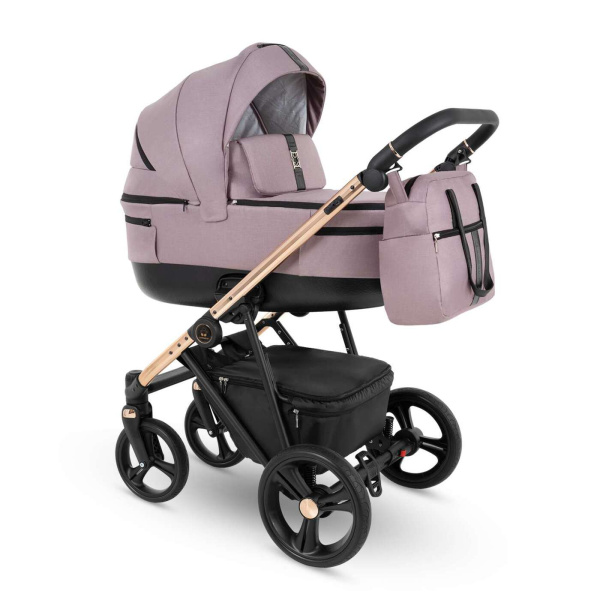 Коляска 3в1 Camarelo Belagio темно-розовый жаккард 09
