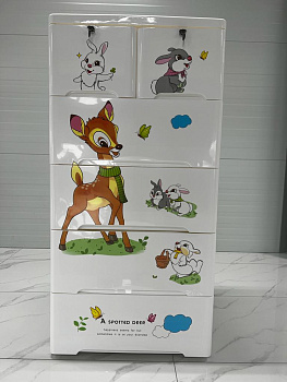 Комод пластиковый Бэмби 65*46*131см