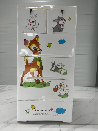 Комод пластиковый Бэмби 65*46*131см