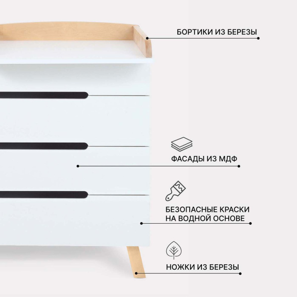Комод Rant Indy Pro с органайзером Cloud White
