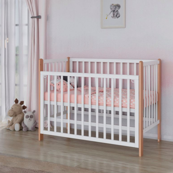 Кровать Incanto Astra маятник, цвет Белый/Бук