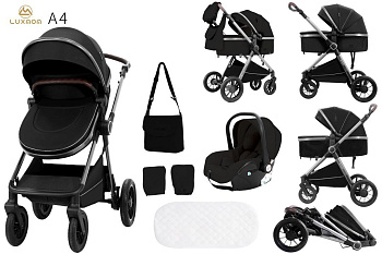 Mодульный трансформер 3в1 Luxmom A4 Черный