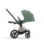 Коляска 2в1 Cybex Priam IV Rosegold цвет Leaf Green