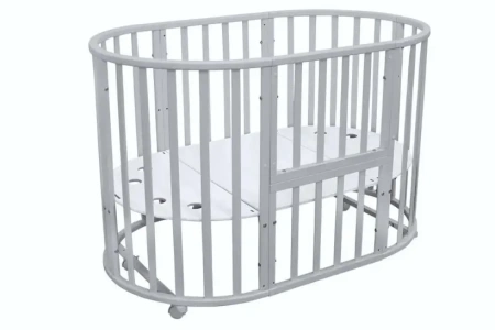 Кровать круглая-овальная Северная Звезда Серая, без маятника