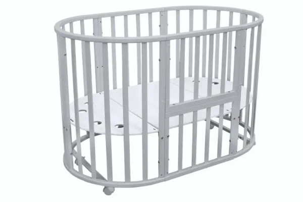 Кровать круглая-овальная Северная Звезда Серая, без маятника