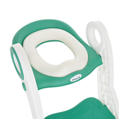 Сиденье для унитаза с лесенкой и ручками Green