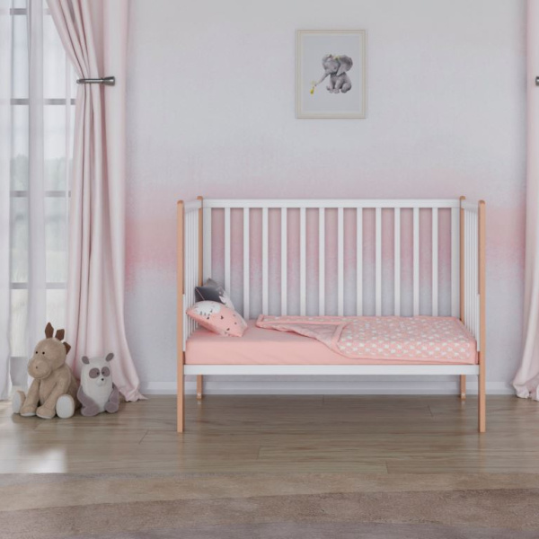 Кровать Incanto Astra маятник, цвет Белый/Бук