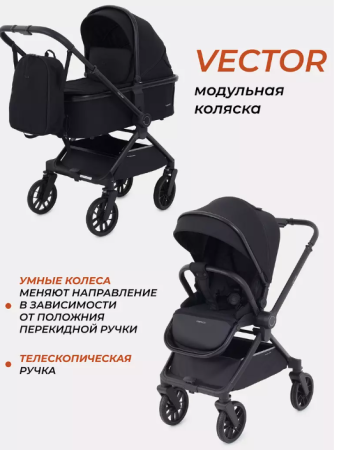 Коляска 2в1 Rant Vector Black