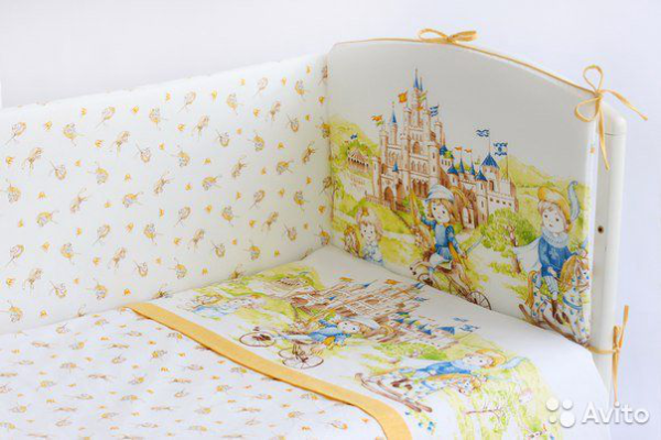 Комплект в кроватку Lapetti Там снятся сказки 6 предметов