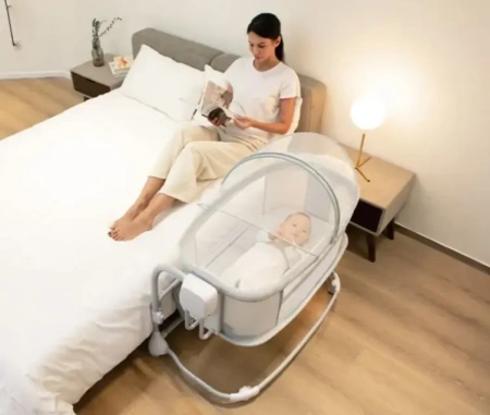 Колыбель Luxmom 08602 серый