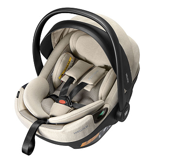 Автолюлька Welldon CROWN 2 (0-13) i-Size 40-87 см (бежевый)