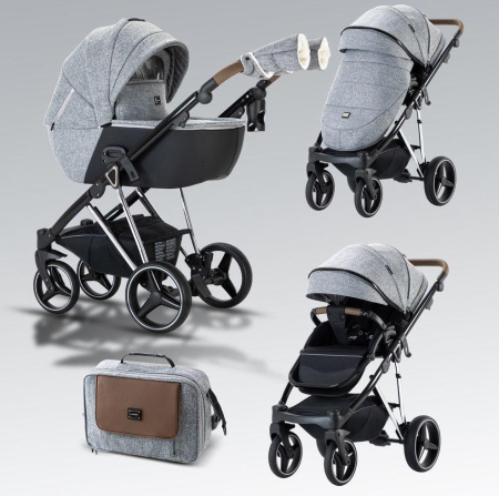 Коляска 2в1 Luxmom F1 Серый