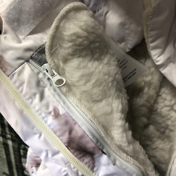 Комбинезон Трансформер Зимний, Белый медведь, Белый 56-74