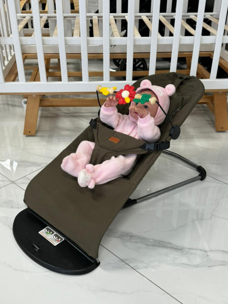Шезлонг Luxmom для младенцев, хаки