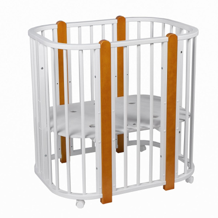 Кровать детская + маятник 5/1 Asti Белый-Бук