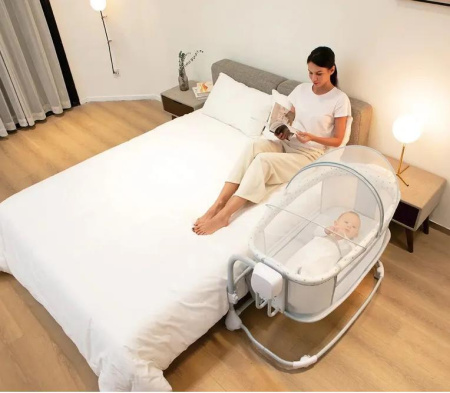 Колыбель Luxmom 08601 Светло-серый