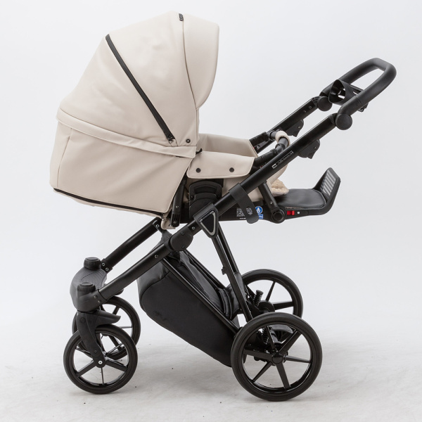 Коляска 2в1 Adamex Porto Deluxe Кожа Беж SA7