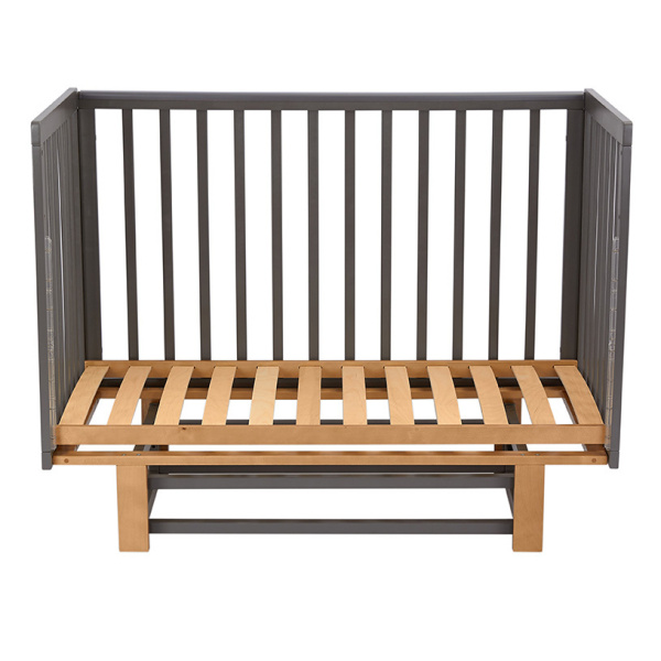 Кровать детская Polini kids Simple 341 с маятником, графит - дуб крафт золотой