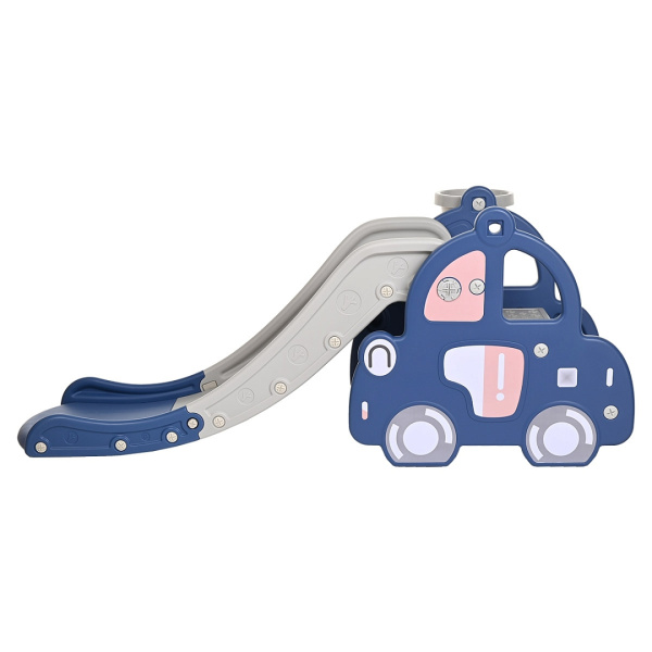 Горка Машинка с баскет.кольцом Blue/Синий, 160*70*65 см