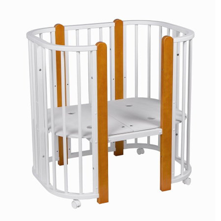 Кровать детская + маятник 5/1 Asti Белый-Бук