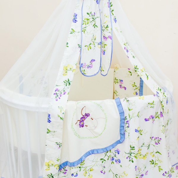 Комплект в кроватку 7пр. ФИАЛКА сиреневый